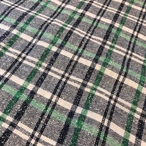 Classic Plaid Fabric Blue Green White Craft‎ Sewing Home Decor Apparel